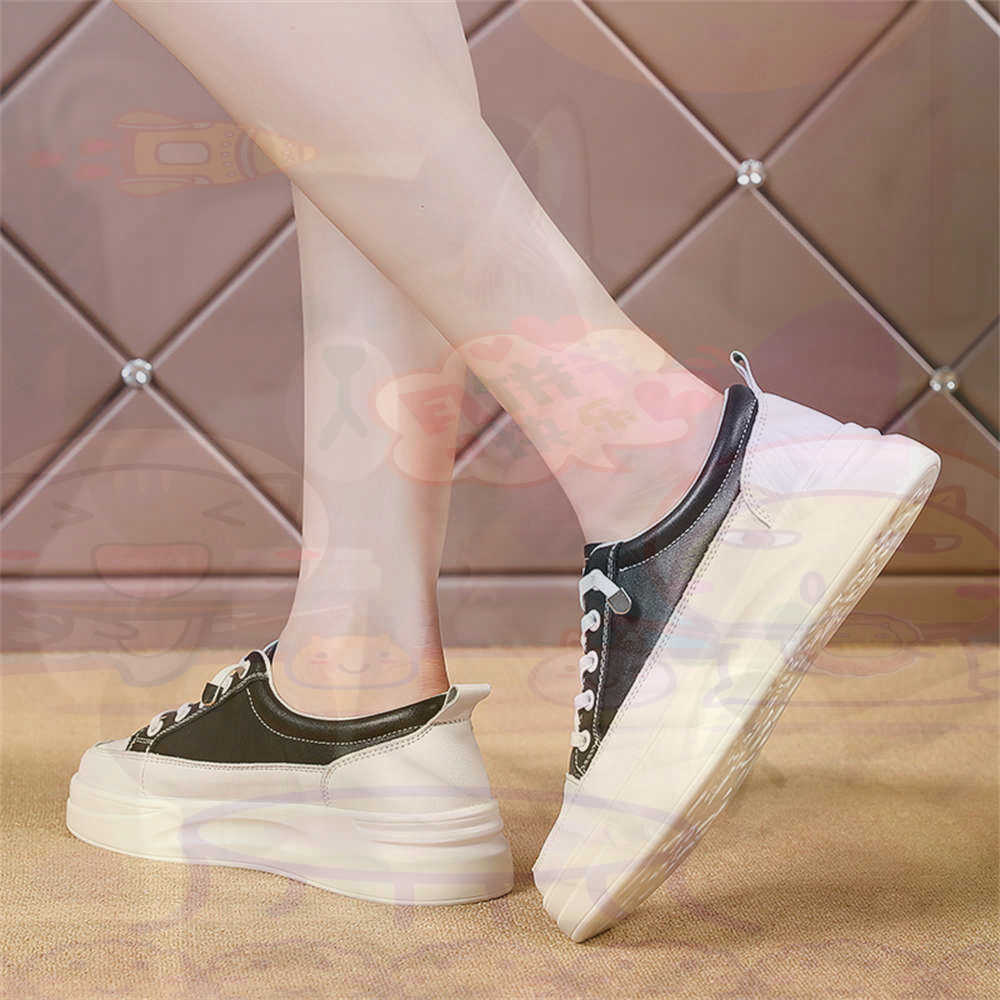 Women'S Fashion From The 50S - Lace-up chunky mocassins mulher skate sapatos