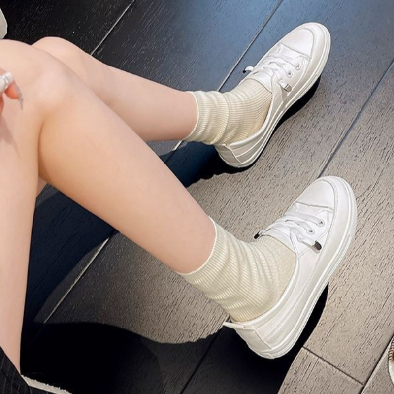 Women'S Fashion Spring Summer 2026 - Tênis Casual Feminino Branco Primavera Verão