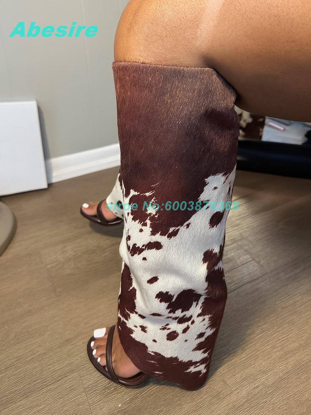 Botas Sandália de Camurça com  - Women'S Fashion Boots avaliação e preço