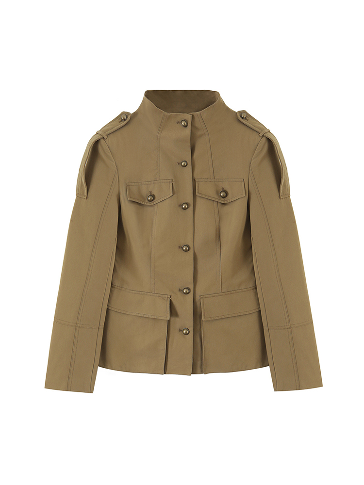 Jaqueta feminina estilo milita - Women'S Fashion Utility Jacket avaliação e preço