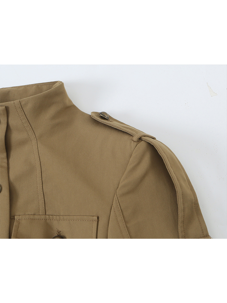 Jaqueta feminina estilo milita - Women'S Fashion Utility Jacket avaliação e preço