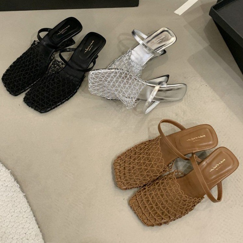 Tecer malha feminina sandálias - Women'S Fashion Trends Summer 2025 avaliação e preço
