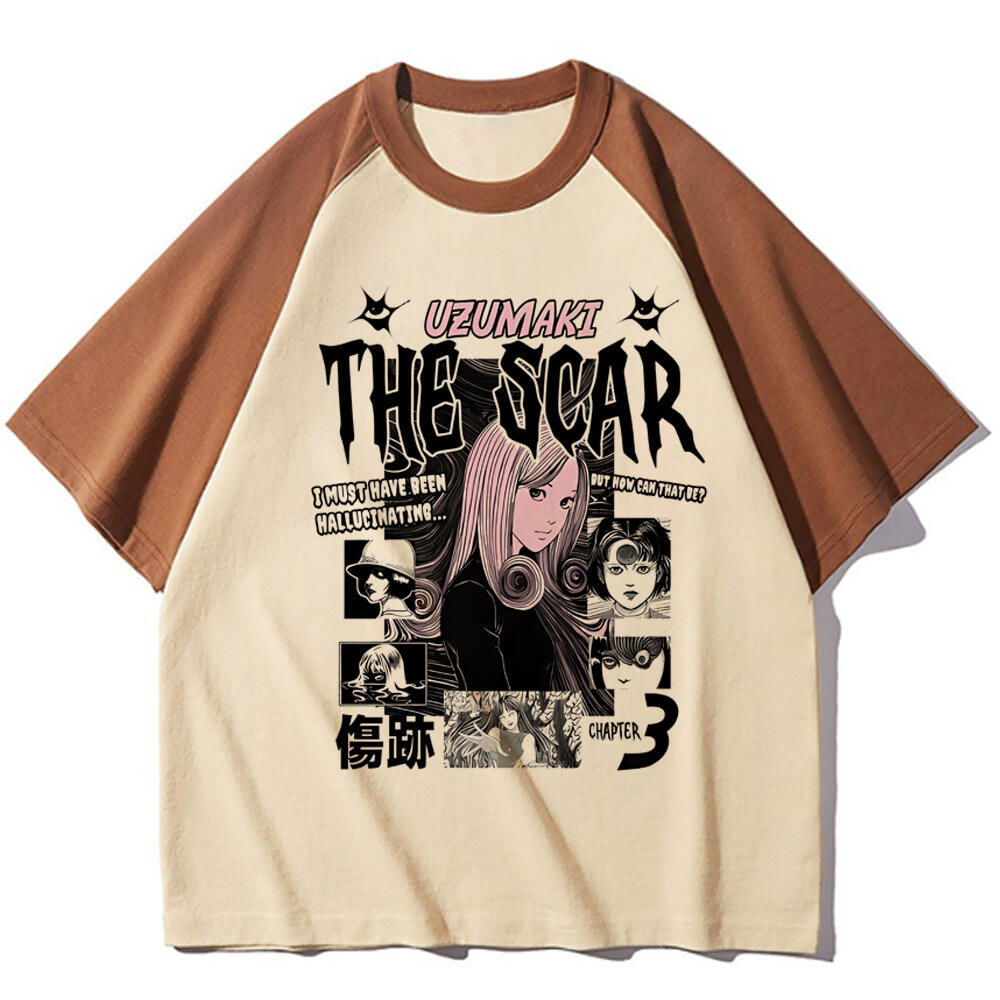 Junji ito top tees menina digi - Women'S Fashion From The 80S avaliação e preço