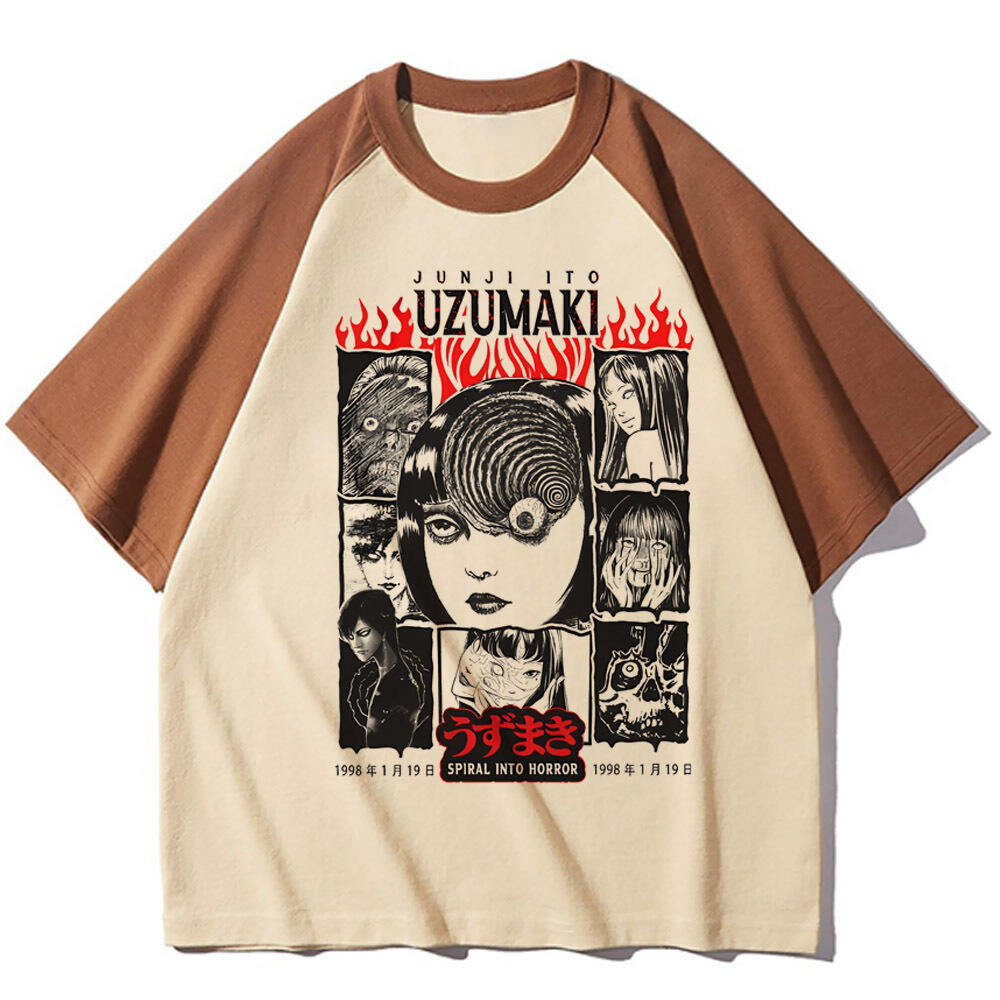 Junji ito top tees menina digi - Women'S Fashion From The 80S avaliação e preço
