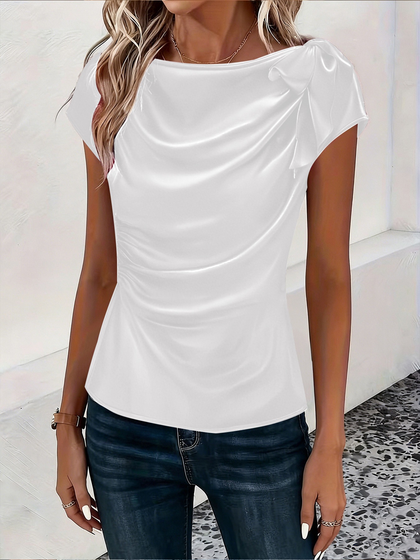 Blusas Femininas de Cetim com  - Women'S Fashion Trends Spring 2026 avaliação e preço