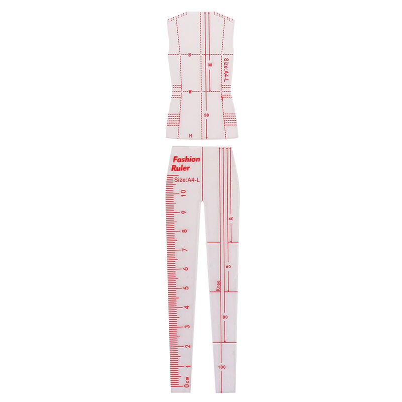 1 Conjunto de Régua de Desenho - Women Fashion Figure Template avaliação e preço