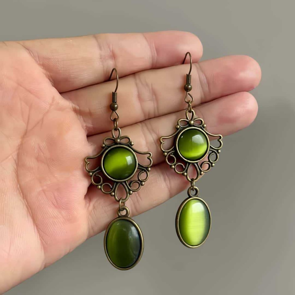 Brincos Pendentes de Renda Vaz - Women'S Fashion Victorian Era avaliação e preço
