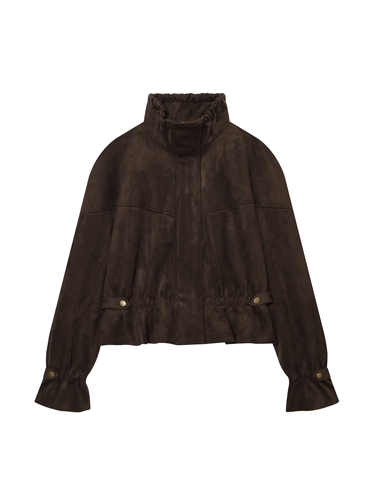 Jaqueta bomber feminina em cam - Women'S Fashion Utility Jacket avaliação e preço