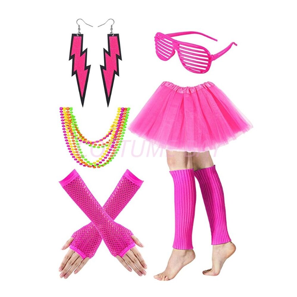 Saia Tutu Neon dos Anos 80 par - Women'S Fashion From The 80S avaliação e preço
