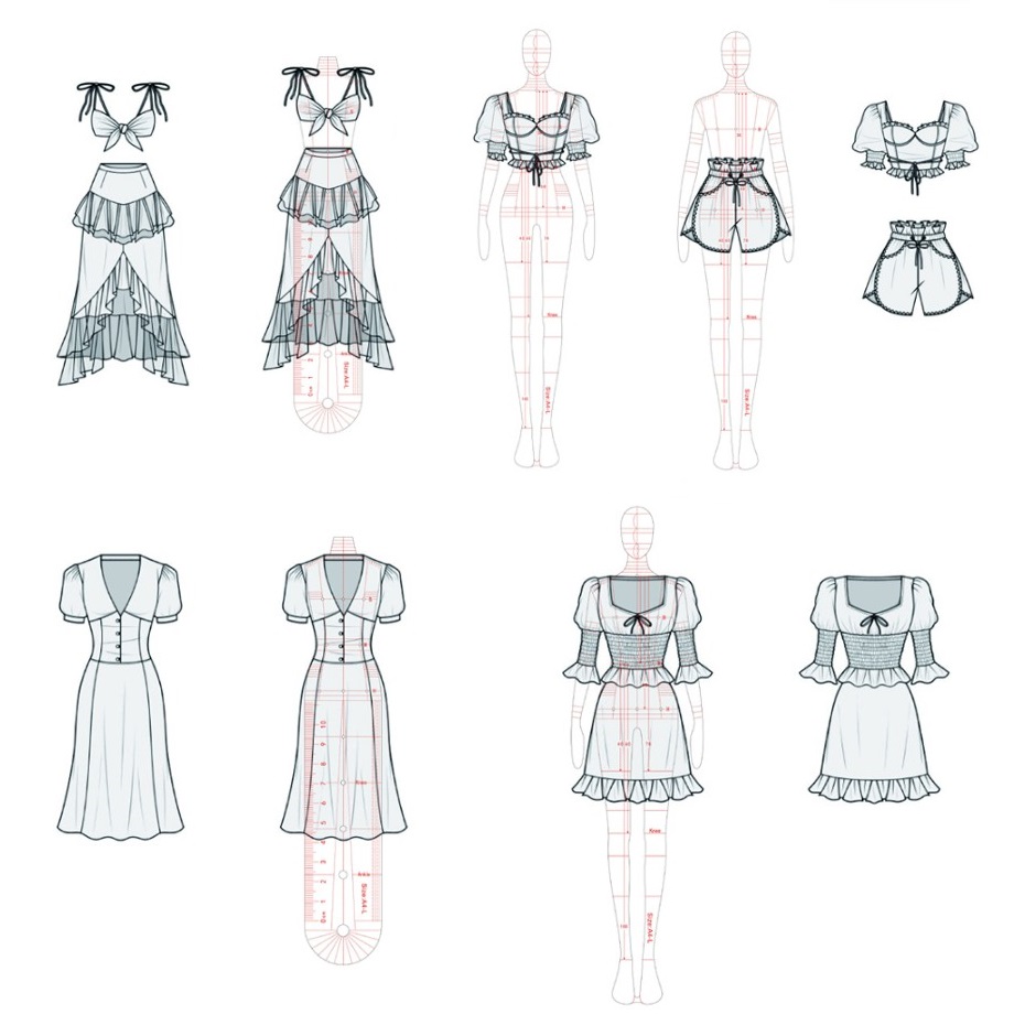 Moda feminina desenho régua fi - Women Fashion Figure Template avaliação e preço