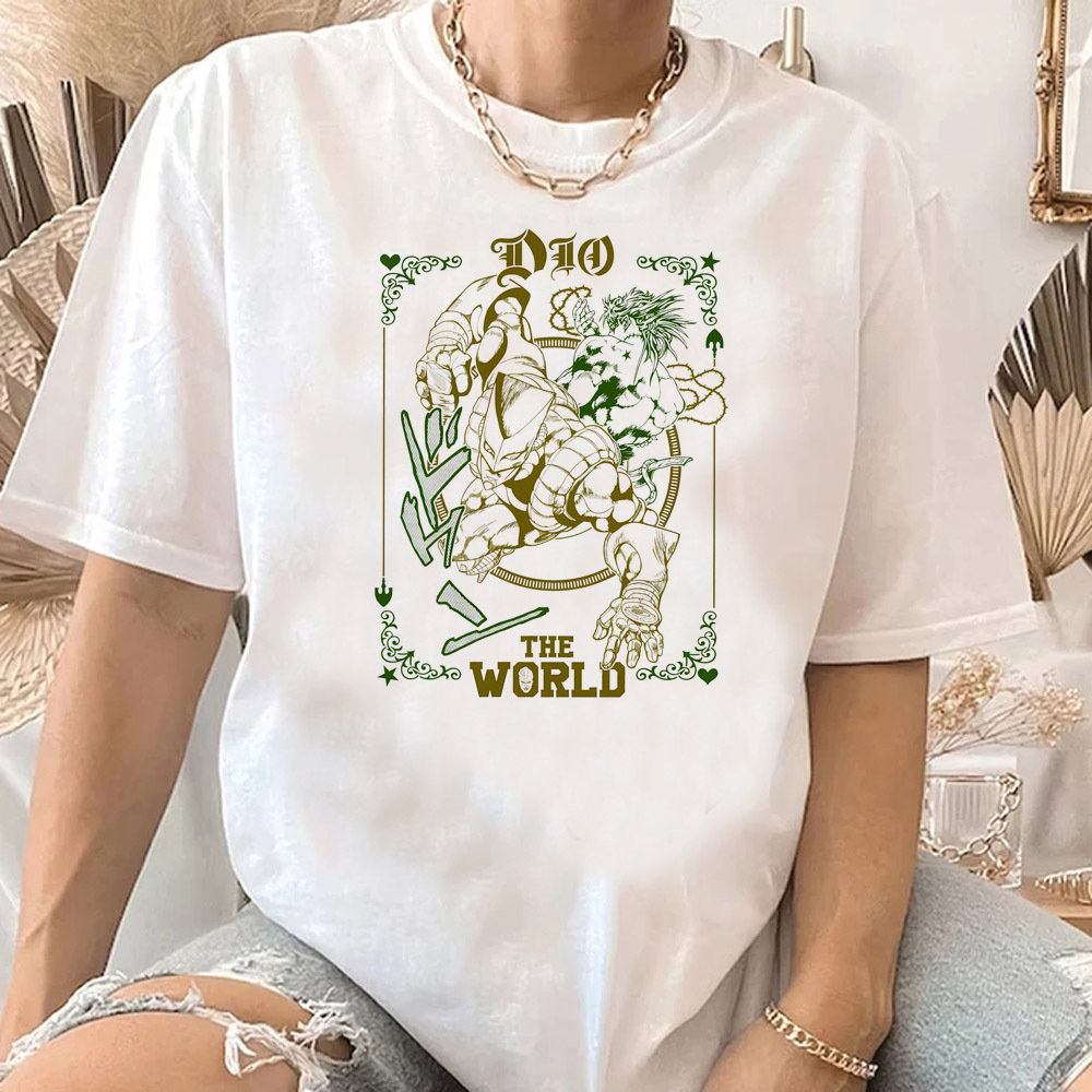 Jojo bizarre aventura camisa f - Women'S Fashion From The 80S avaliação e preço