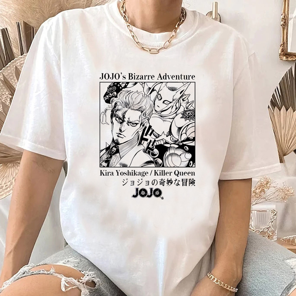 Jojo bizarre aventura camisa f - Women'S Fashion From The 80S avaliação e preço