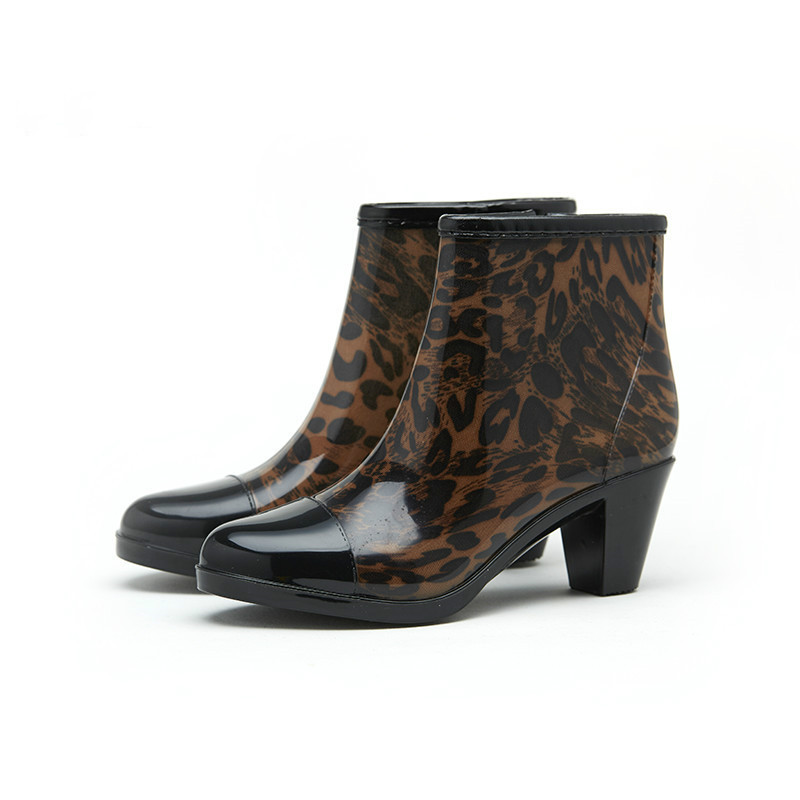 Lado zíper moda botas de chuva - Women'S Fashion Gumboots avaliação e preço