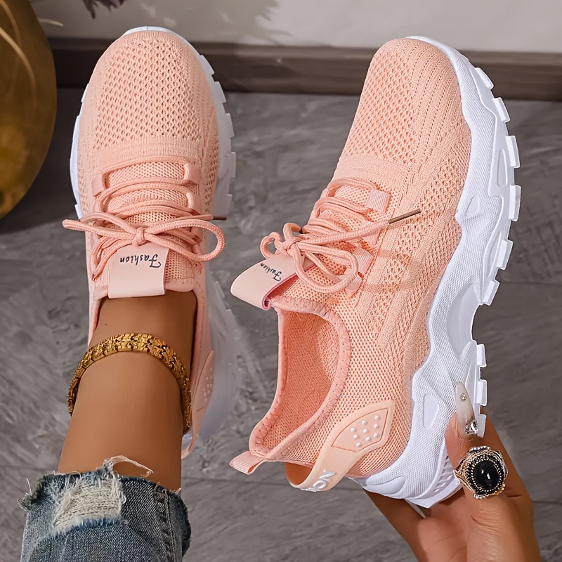 Tênis de malha respirável moda - Women'S Fashion Gym Shoes avaliação e preço