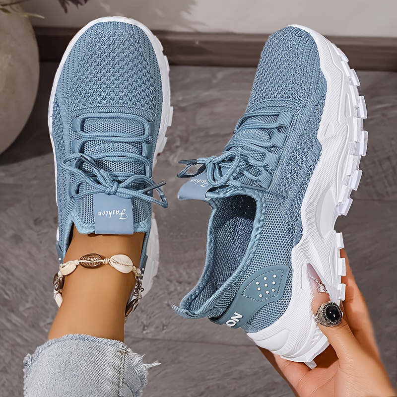 Tênis de malha respirável moda - Women'S Fashion Gym Shoes avaliação e preço