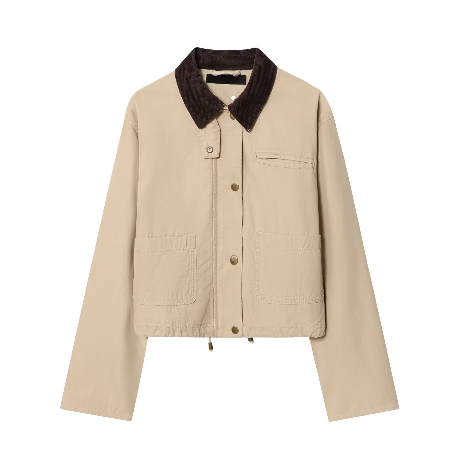 Casaco Utilitário com Gola de  - Women'S Fashion Utility Jacket avaliação e preço