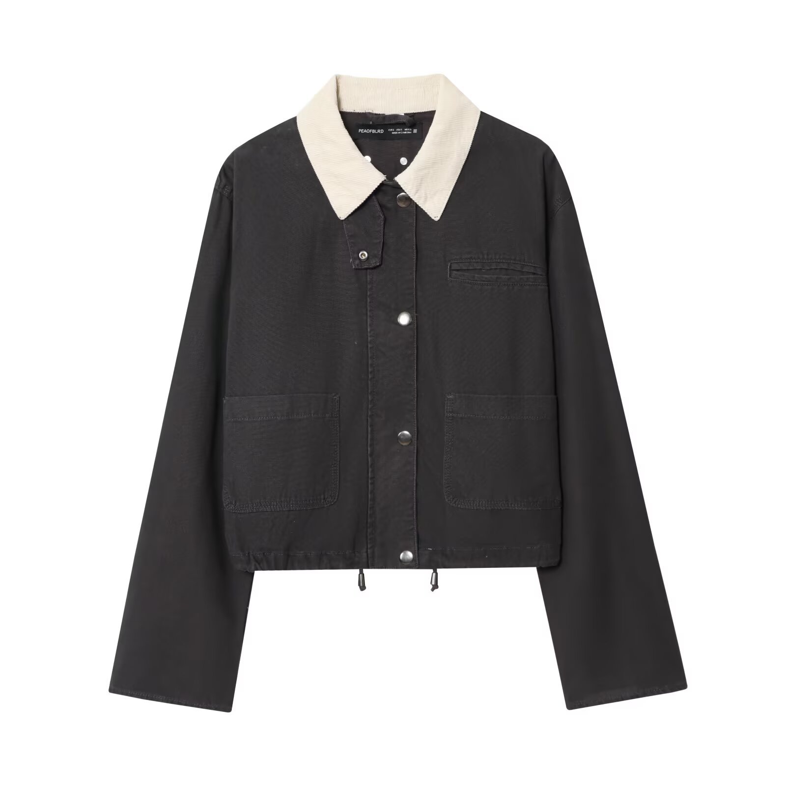 Casaco Utilitário com Gola de  - Women'S Fashion Utility Jacket avaliação e preço