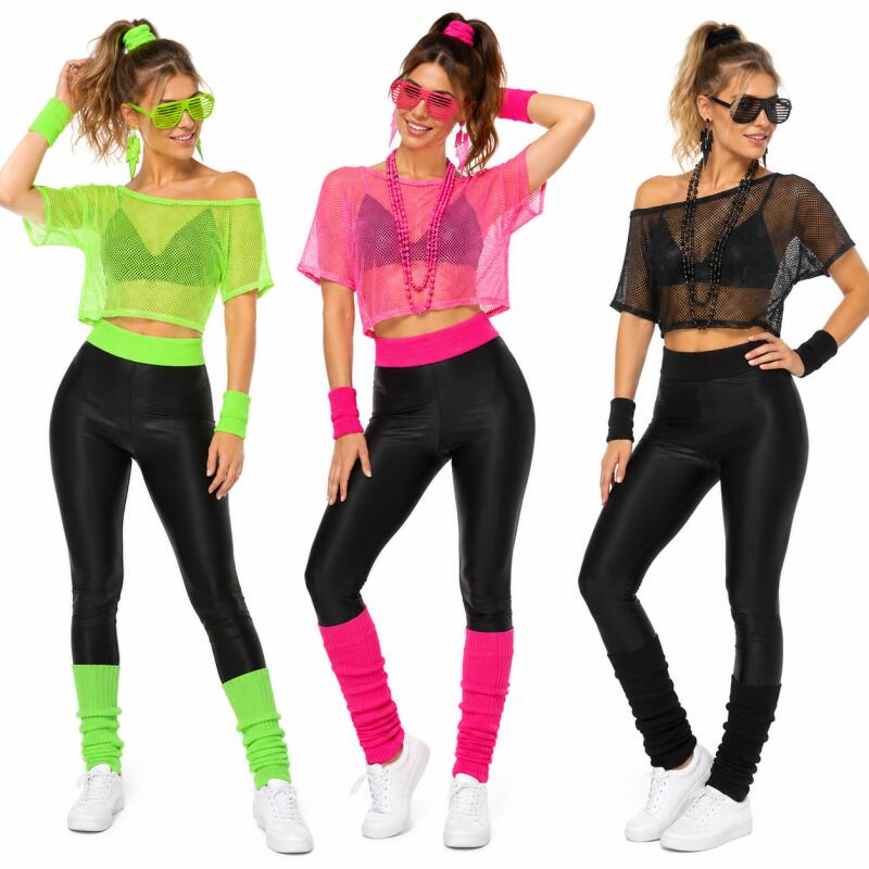 Conjunto de Fantasia Hippie Di - Women'S Fashion From The 80S avaliação e preço
