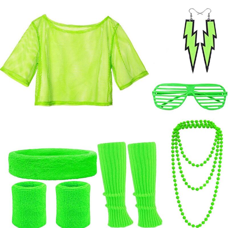 Conjunto de Fantasia Hippie Di - Women'S Fashion From The 80S avaliação e preço