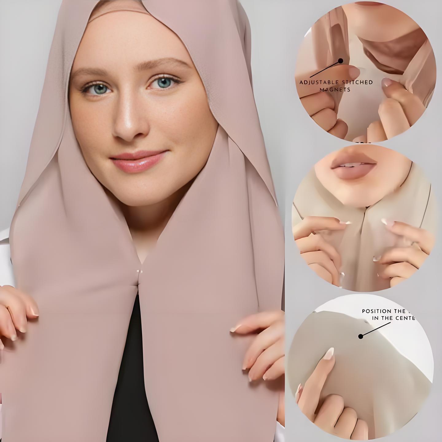 Novo Hijab de Chiffon com Fech - Women Fashion Malaysia avaliação e preço