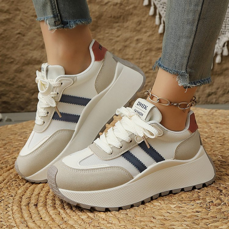 Moda respirável malha esportiv - Women'S Fashion Gym Shoes avaliação e preço