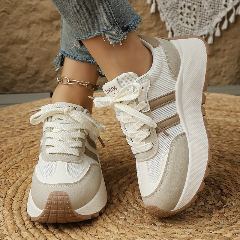 Moda respirável malha esportiv - Women'S Fashion Gym Shoes avaliação e preço